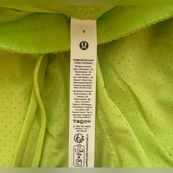 Lululemon Court Rival High-Rise Short 3” Perforated NWT - Picture 3 of 6